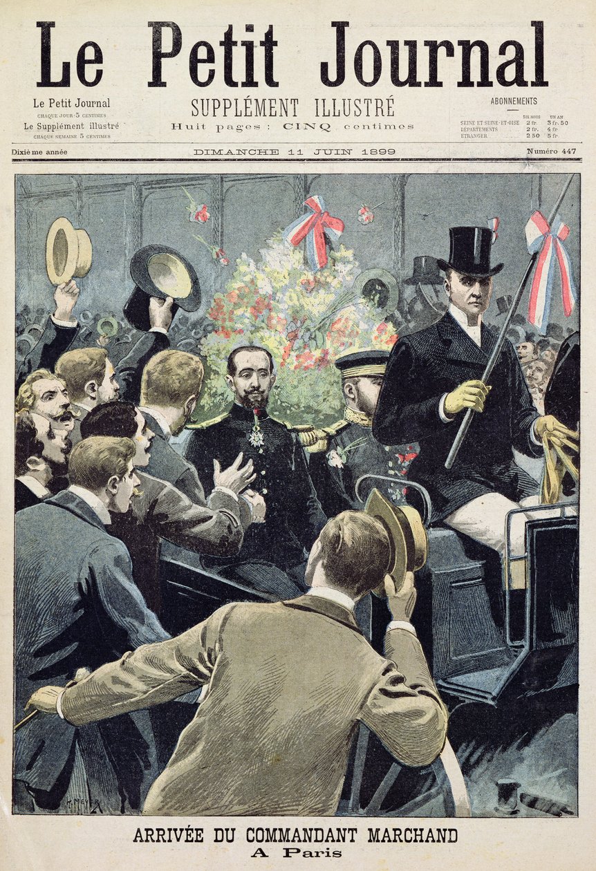 Llegada del comandante Marchand a París, portada de 