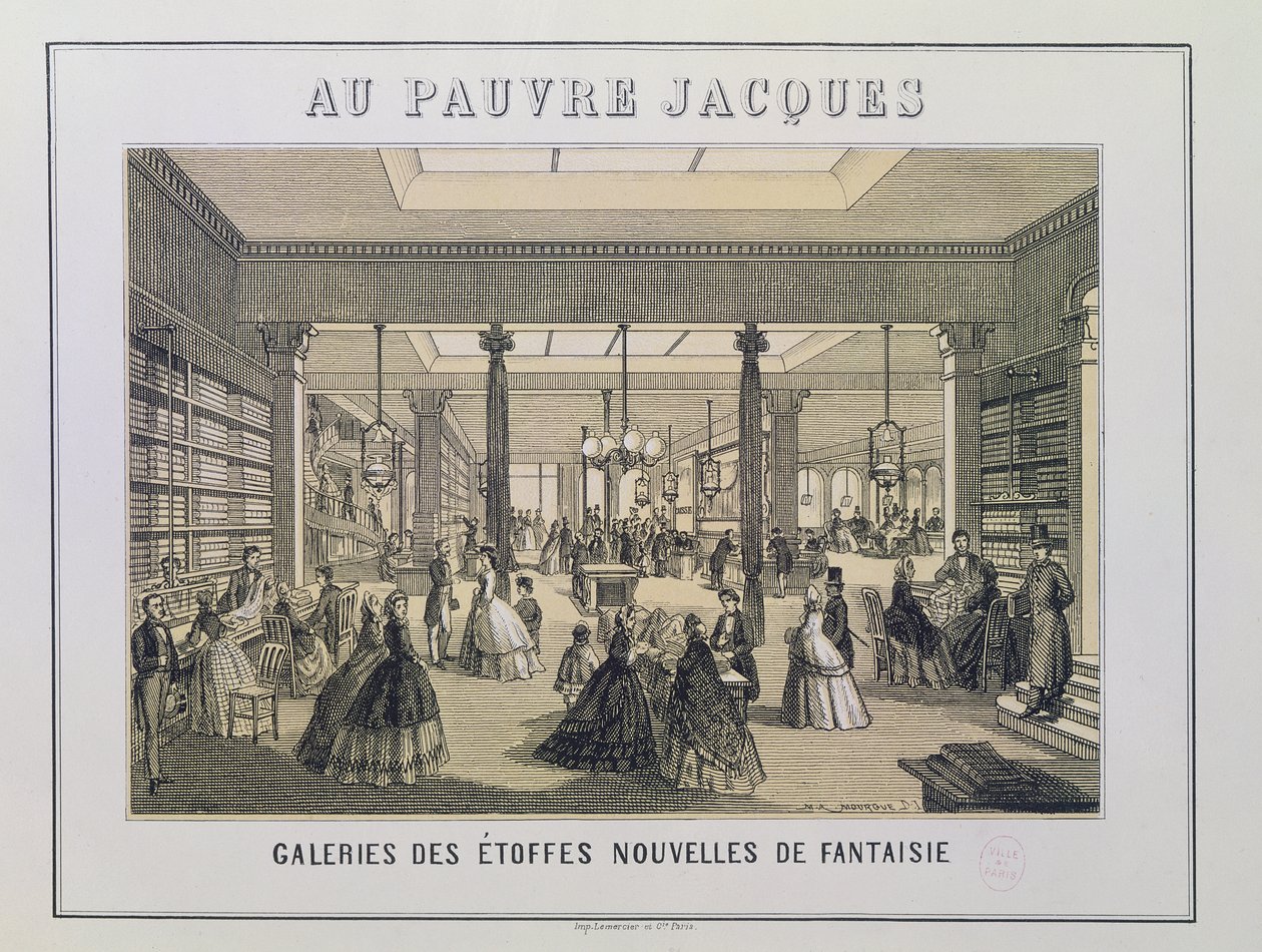 Au Pauvre Jacques: El Departamento de Telas de French School