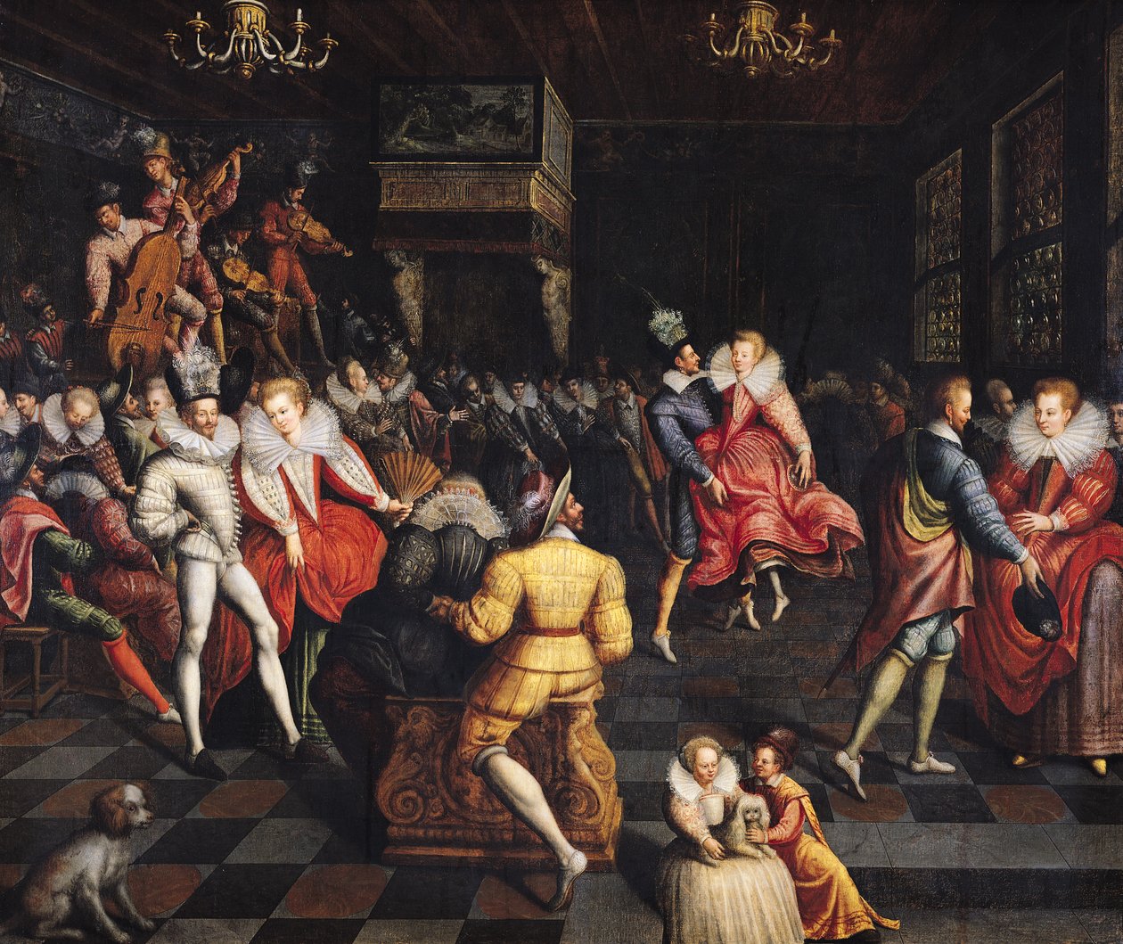 Baile en la Corte de Valois de French School