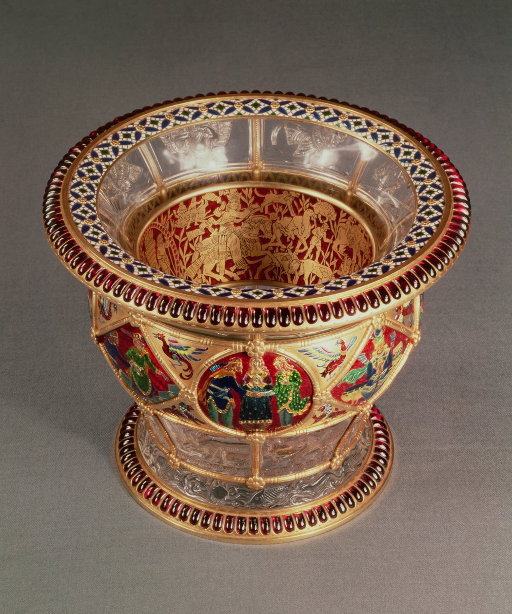 Caja con esmalte plique-a-jour y cloisonné, por Alexis Falize, París, c.1870 de French School