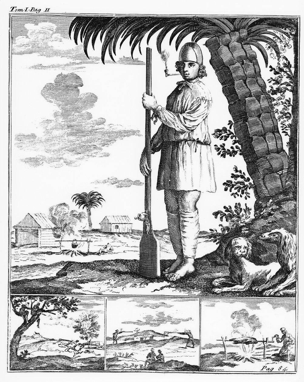 Bucanero en las Indias Occidentales, 1686 de French School