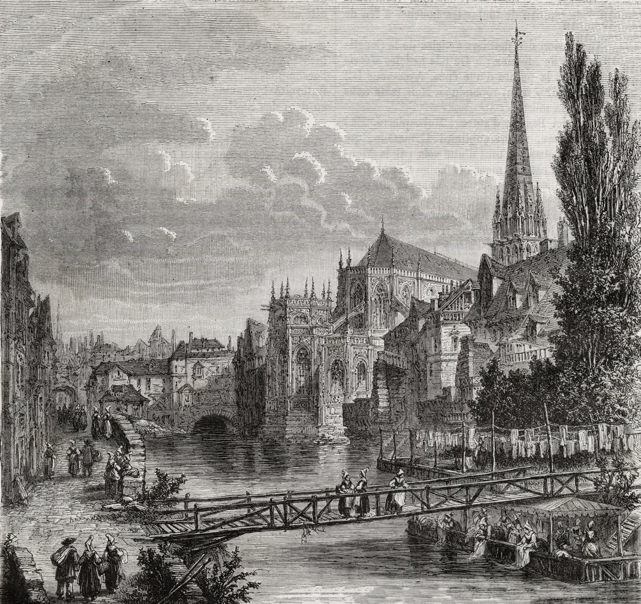 Caen en el siglo XVIII de French School