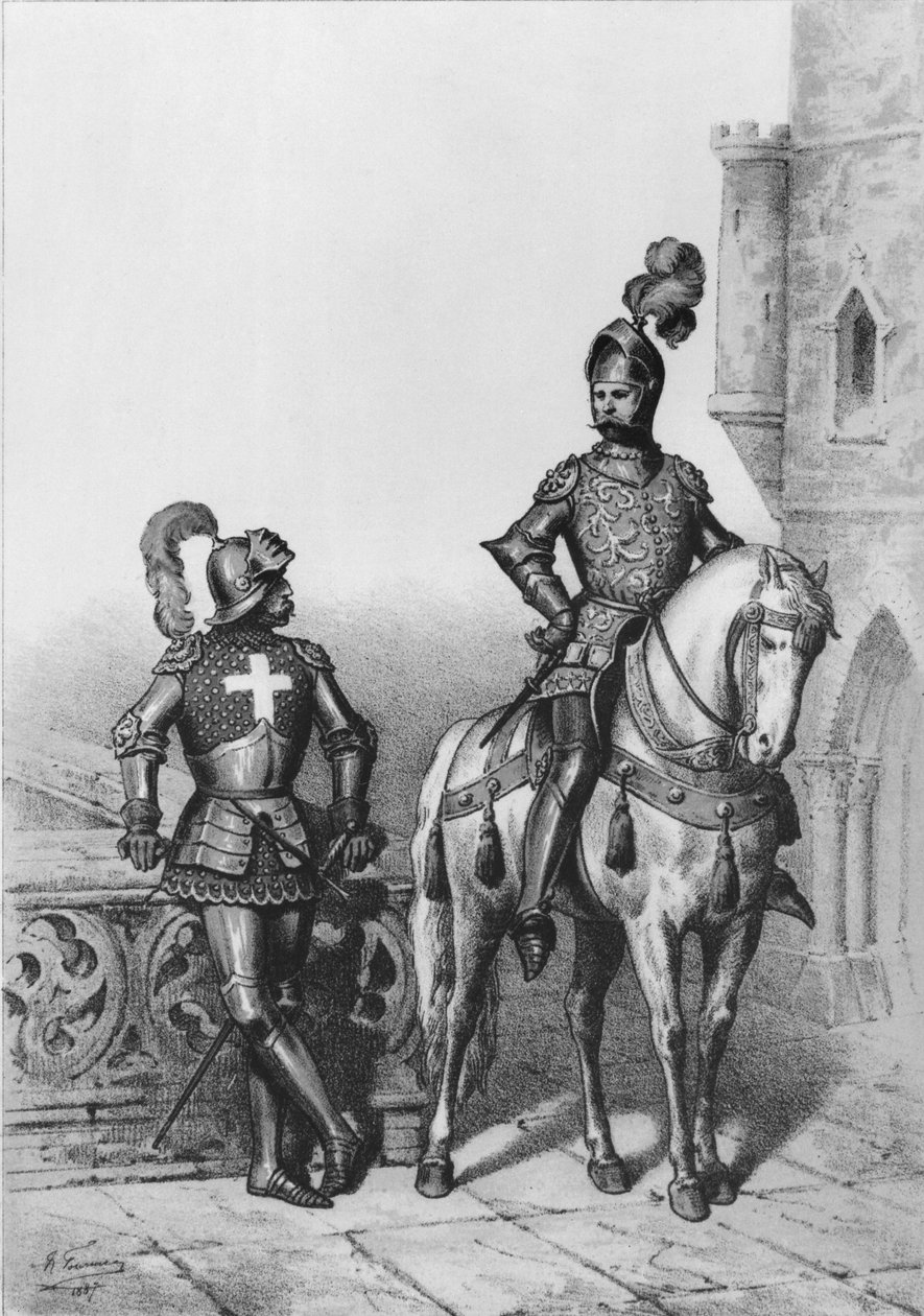 Capitán de los arqueros de París, Caballero de guardia, 1887 de French School