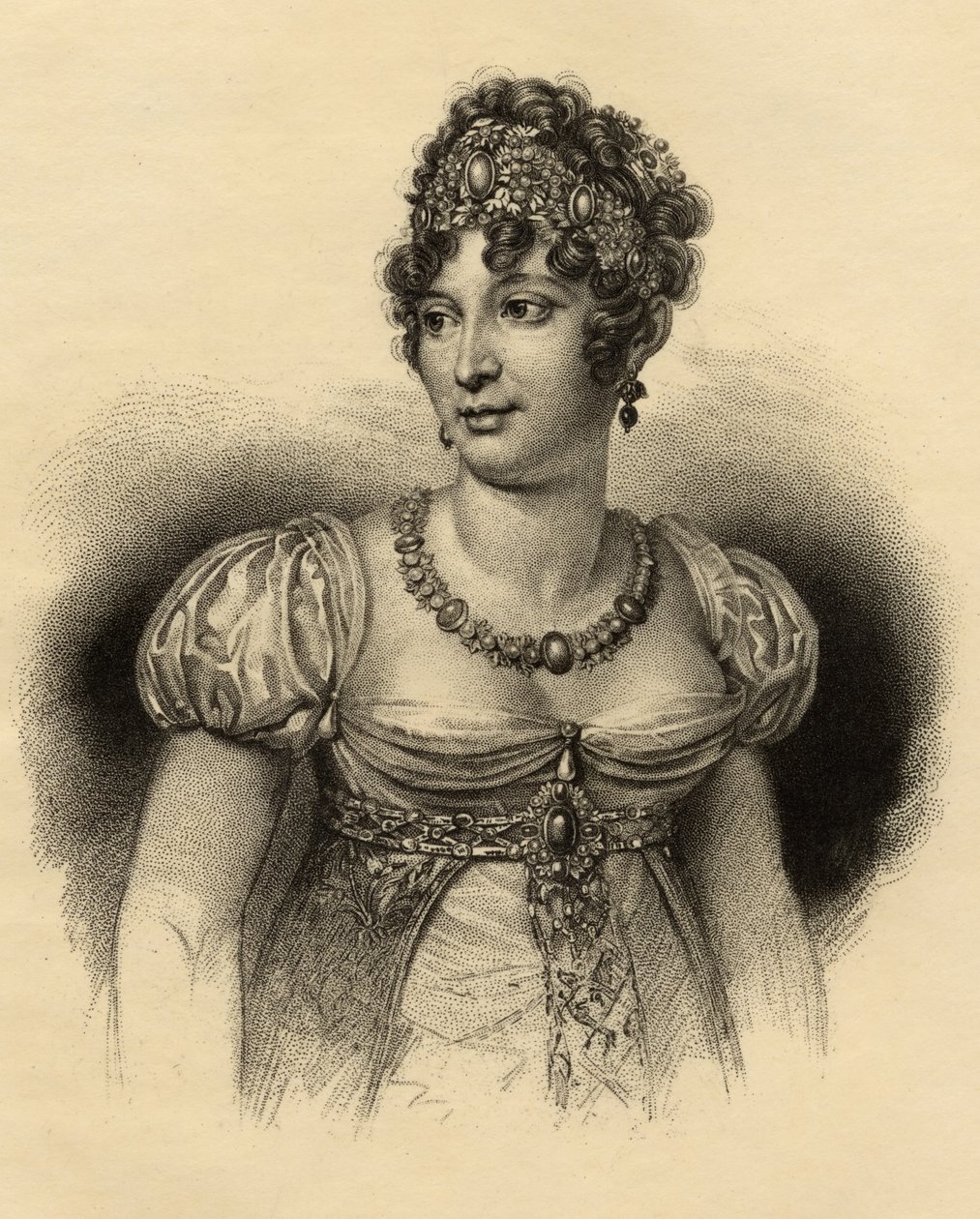 Carolina Bonaparte (1782-1839) Reina de Nápoles de French School