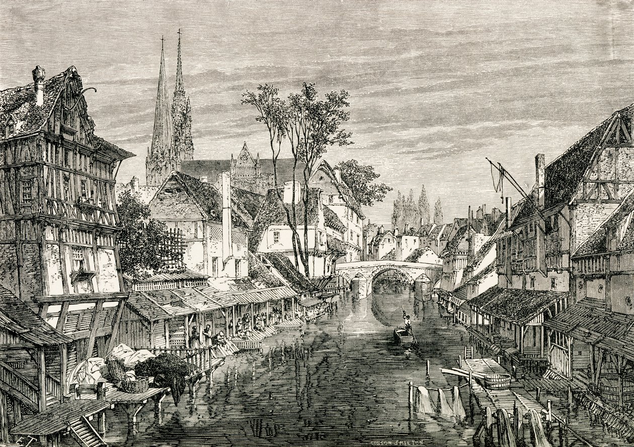Chartres, Francia, en el siglo XIX, de 
