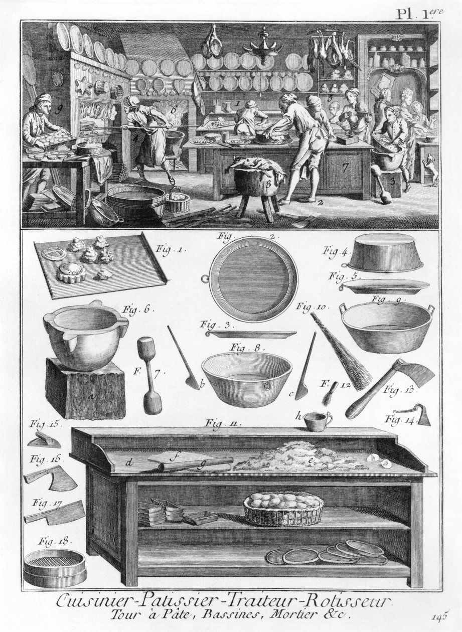 Cocinero, pastelero, proveedor, vendedor de carne asada, ilustración de la 