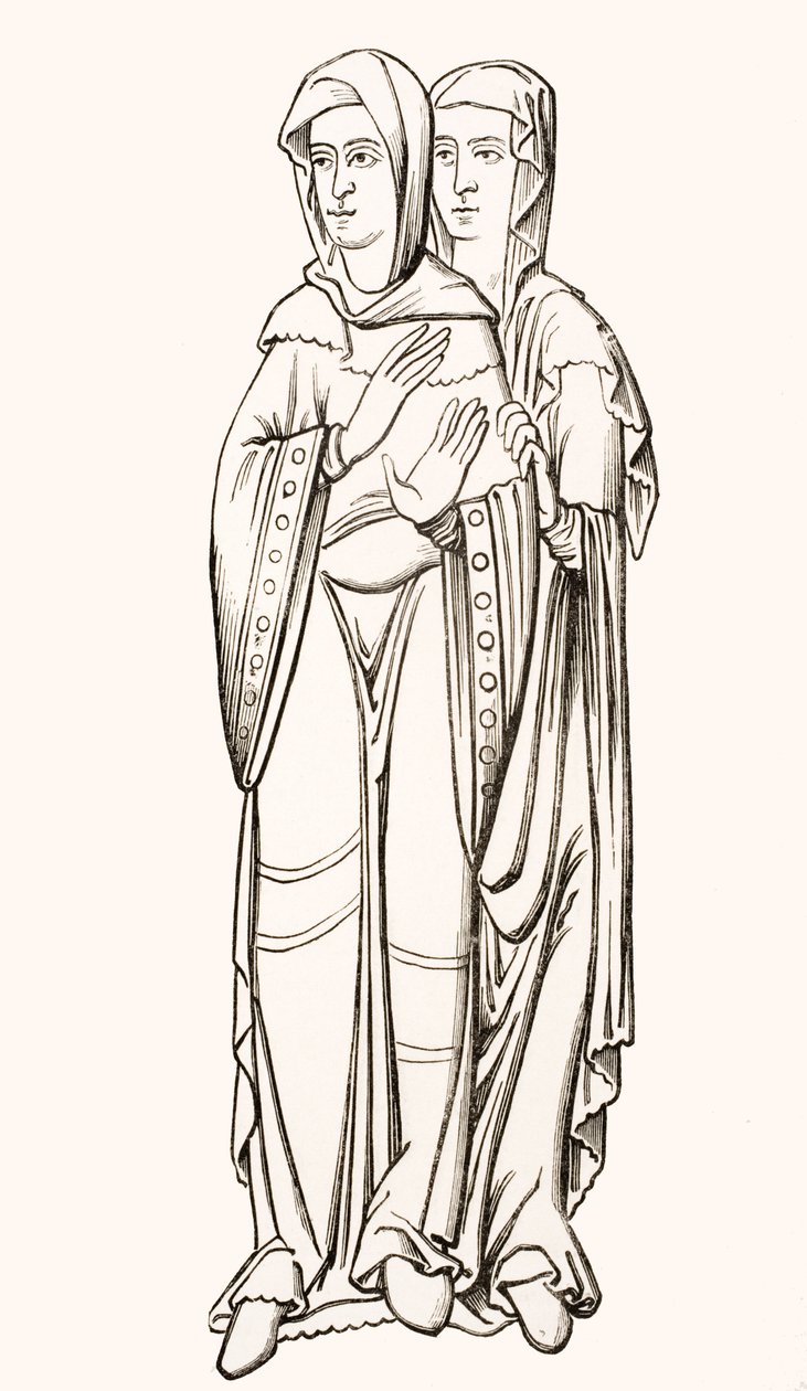 Trajes de damas de la corte franca (siglos VI-X) de 