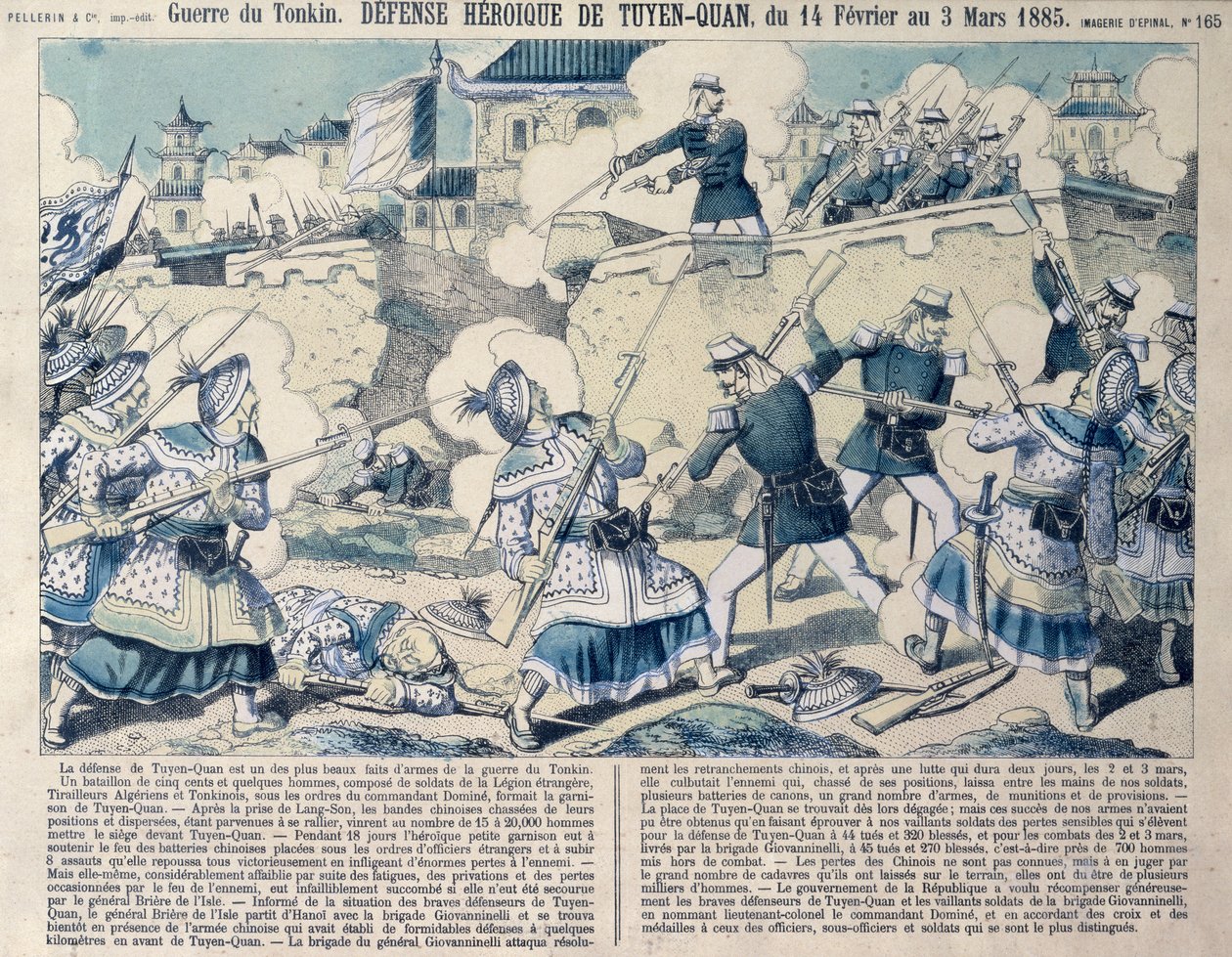 Defensa de Tuyen Quang, 14 de febrero de 1885 de French School