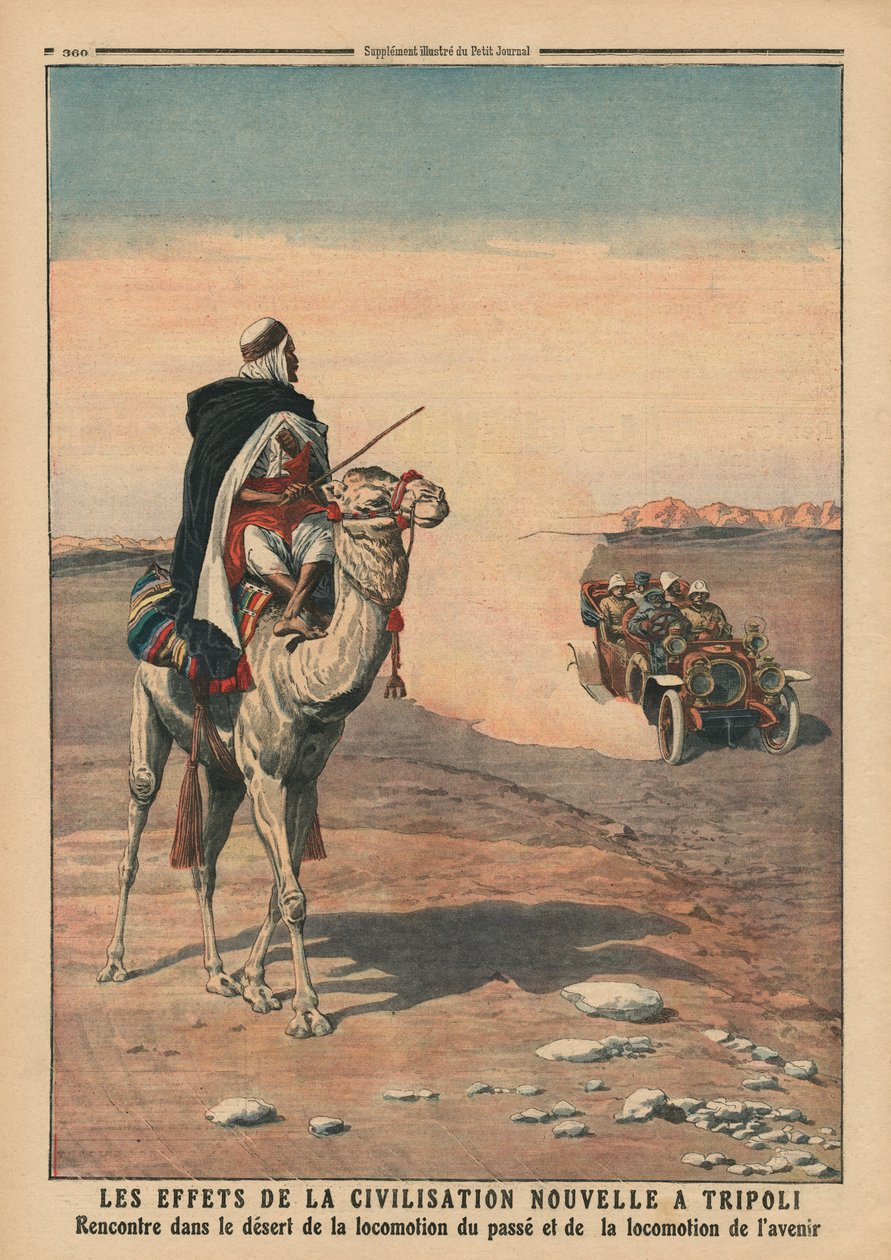 Efectos de la nueva civilización en Trípoli, ilustración de 