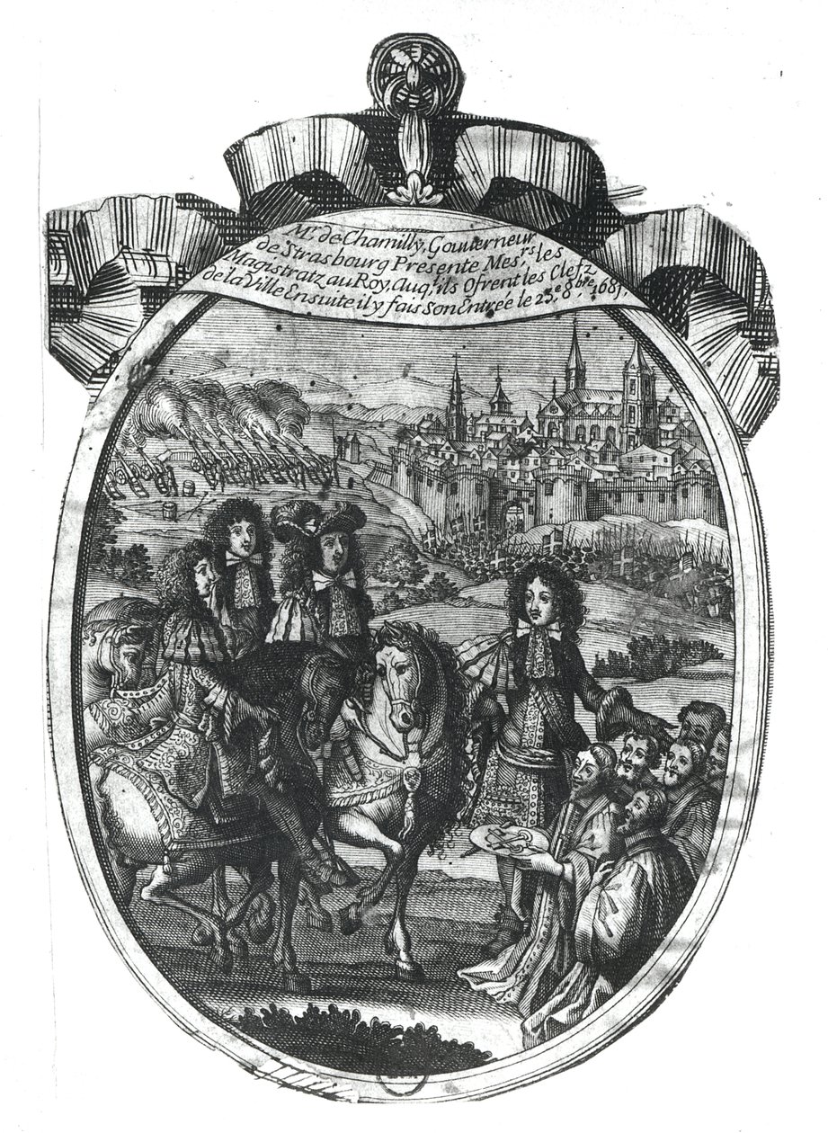 Entrada del Rey Luis XIV en Estrasburgo, 25 de octubre de 1681 de French School