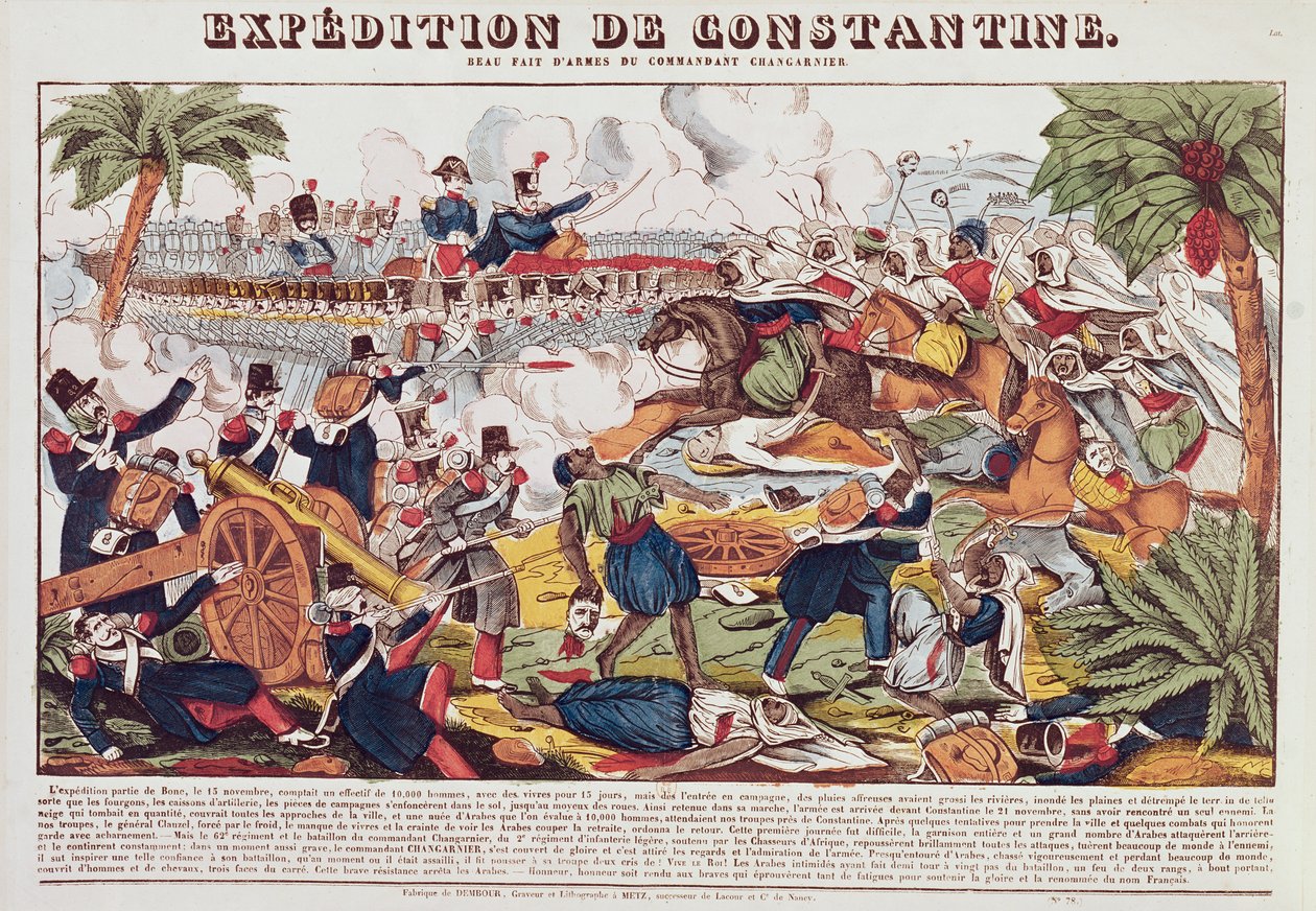 Expedición en Constantina bajo el mando del General Nicolas Changarnier (1793-1877) noviembre de 1836 de French School