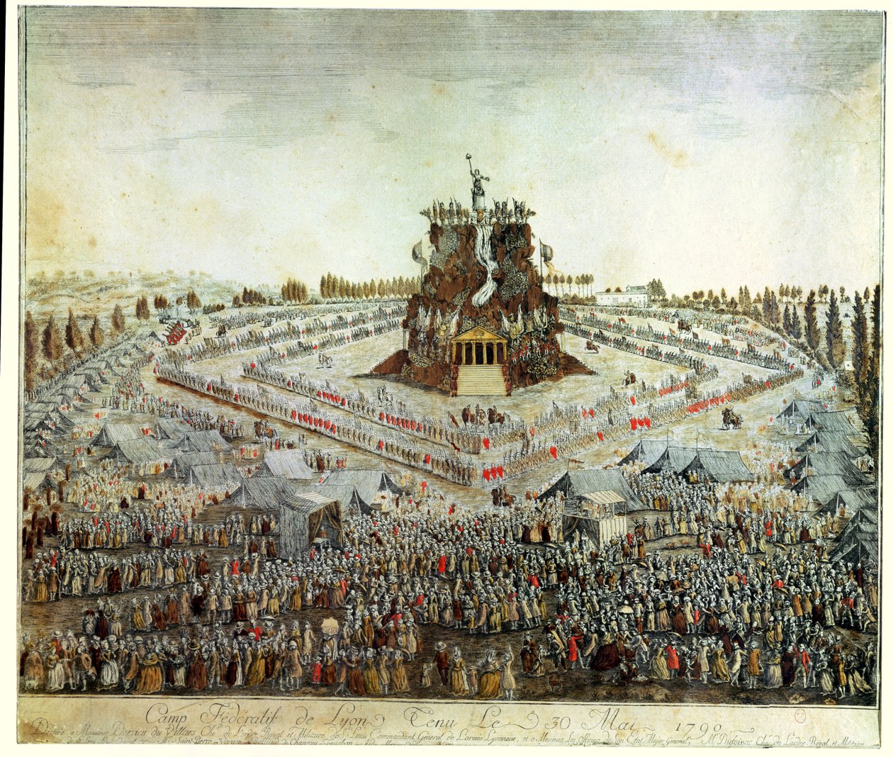 Campamento federal en Lyon, 30 de mayo de 1790 de French School