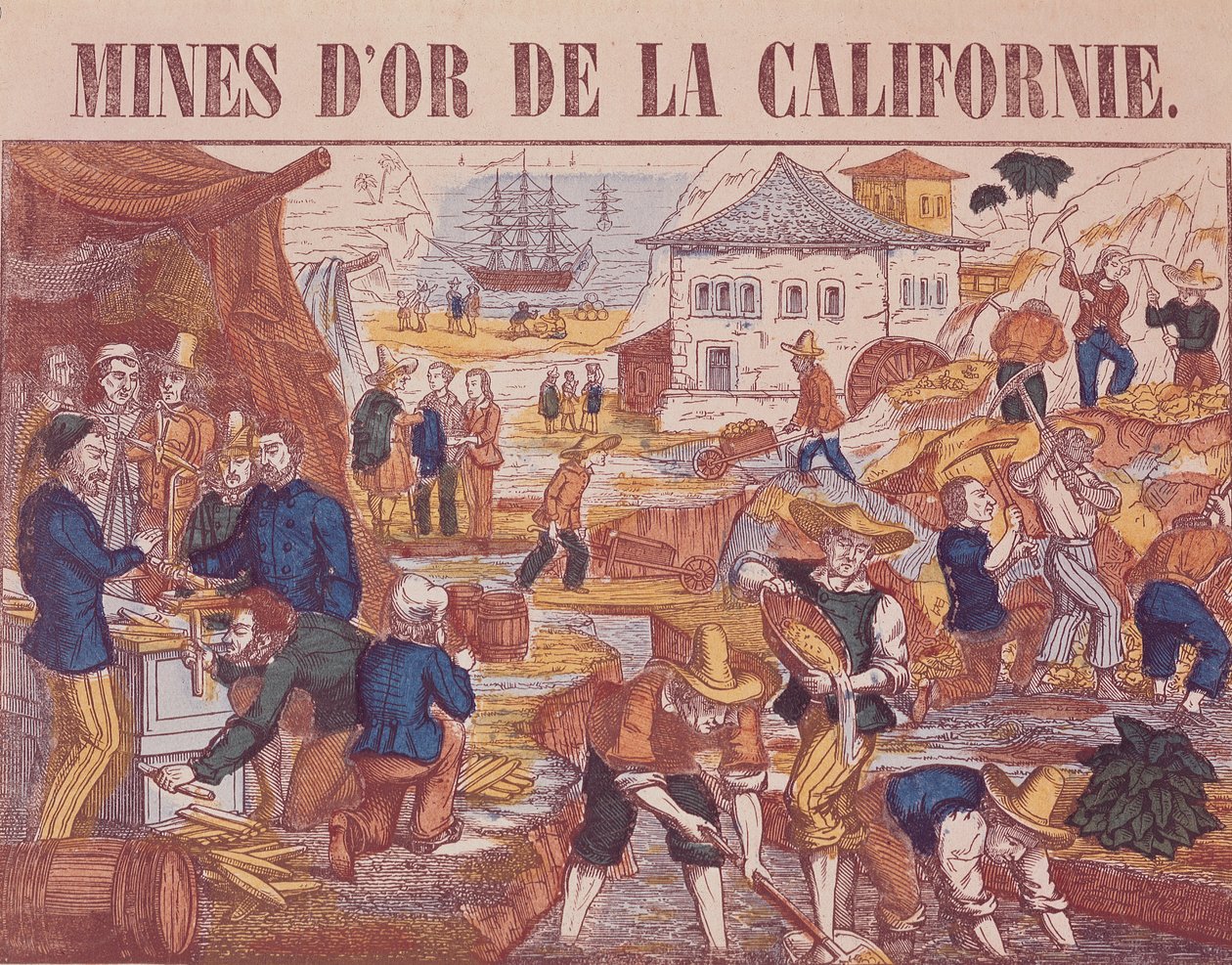 Las minas de oro de California de French School