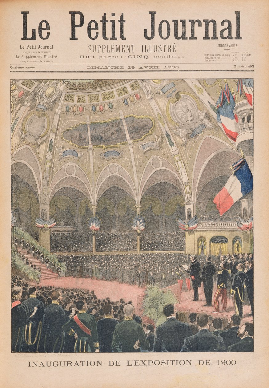 Inauguración de la Exposición Universal de 1900, París, ilustración de 
