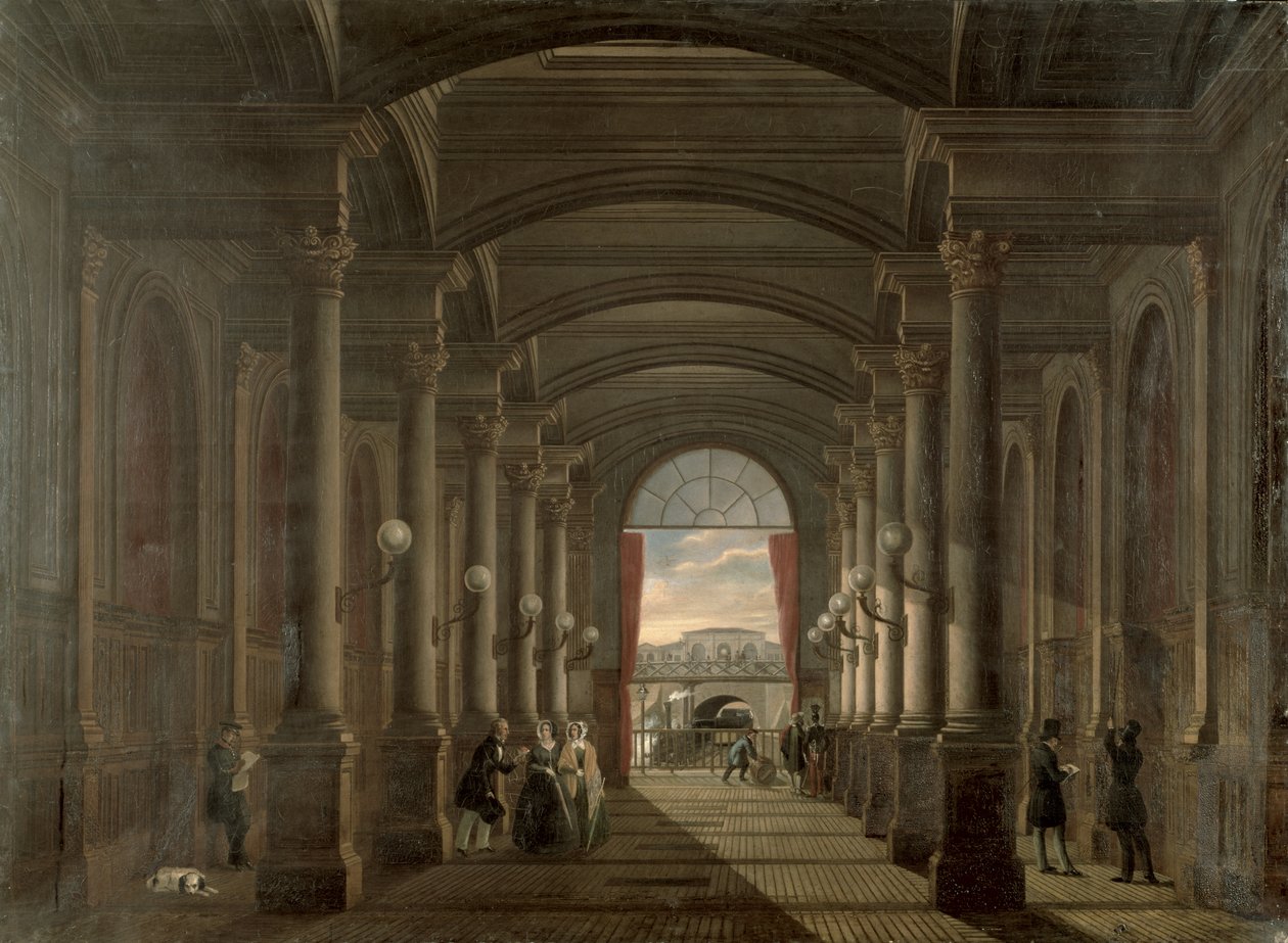 Interior de la Gare Saint-Lazare de French School