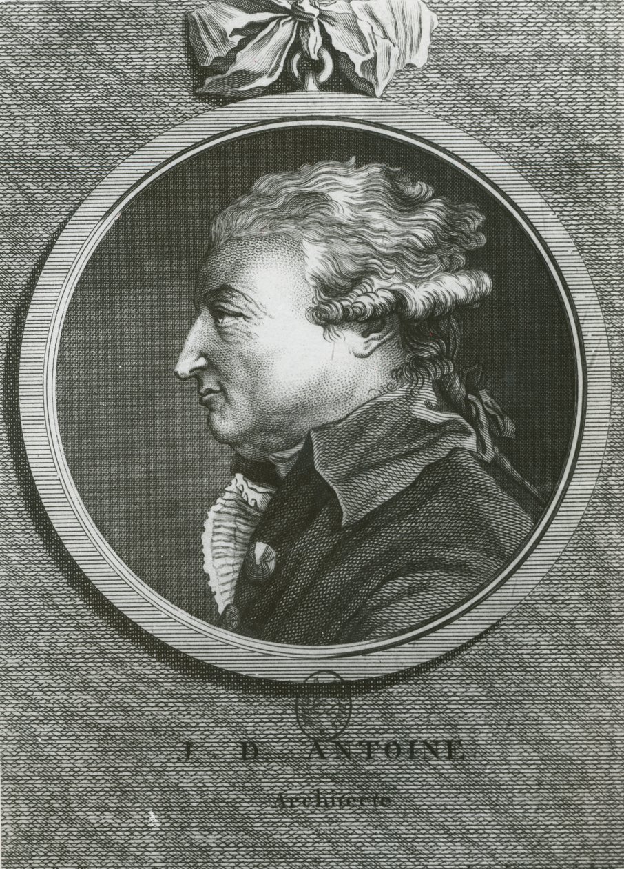 Jean Denis Antoine (1733-1801) arquitecto, grabado por Louis Simon Lemepereur (1728-1807) de French School