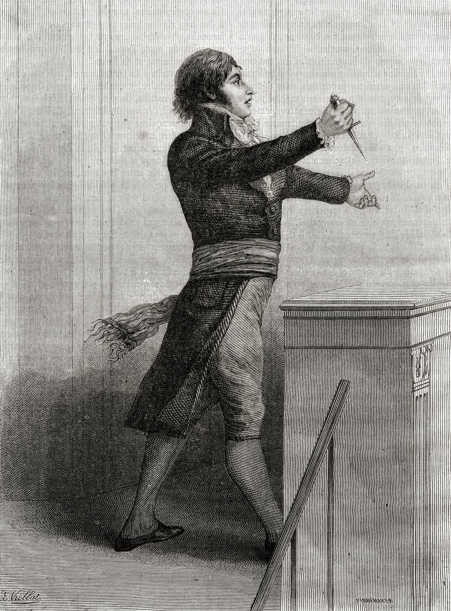 Jean Lambert Tallien (1767-1820) incitando a la revolución de French School