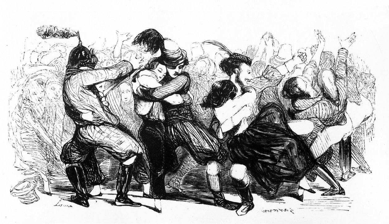 Le Bal Chicard, c.1840 de French School