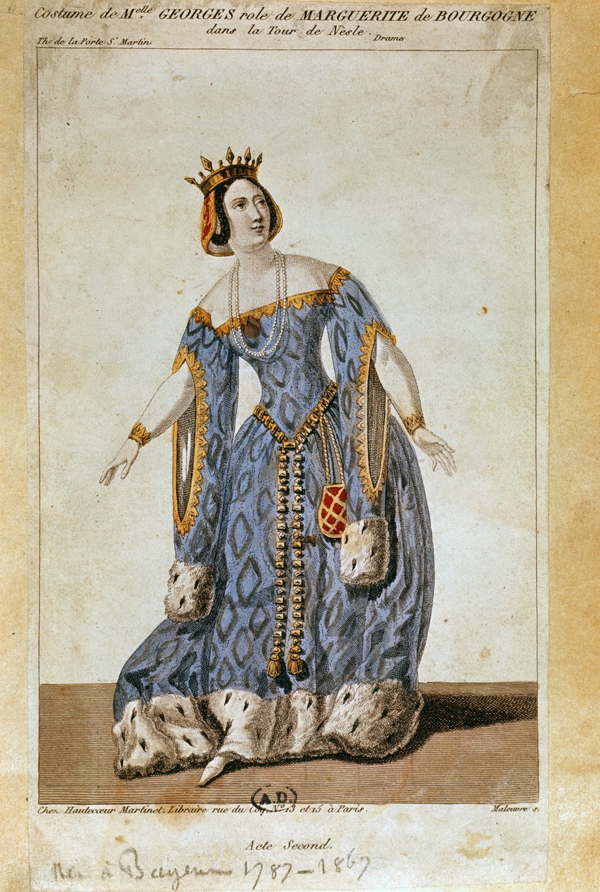 Mademoiselle George como Margarita en el Acto II de 