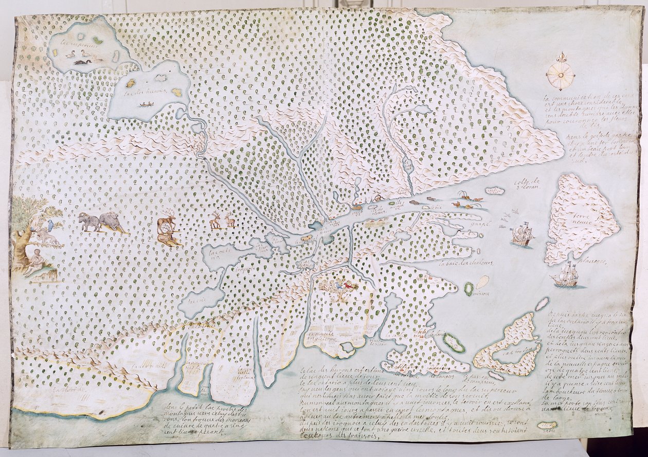 Mapa del estuario del San Lorenzo de French School