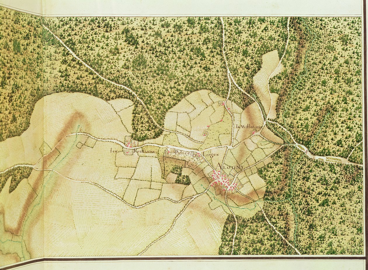 Mapa del área de Bourges de French School