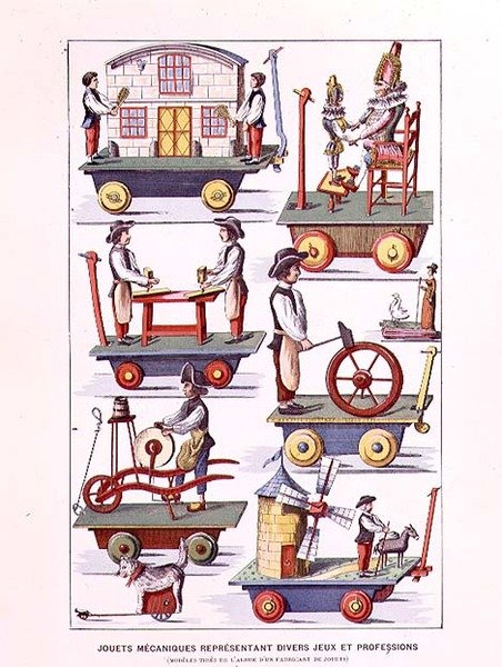 Catálogo de juguetes mecánicos de Histoire des Jouets por Henri d