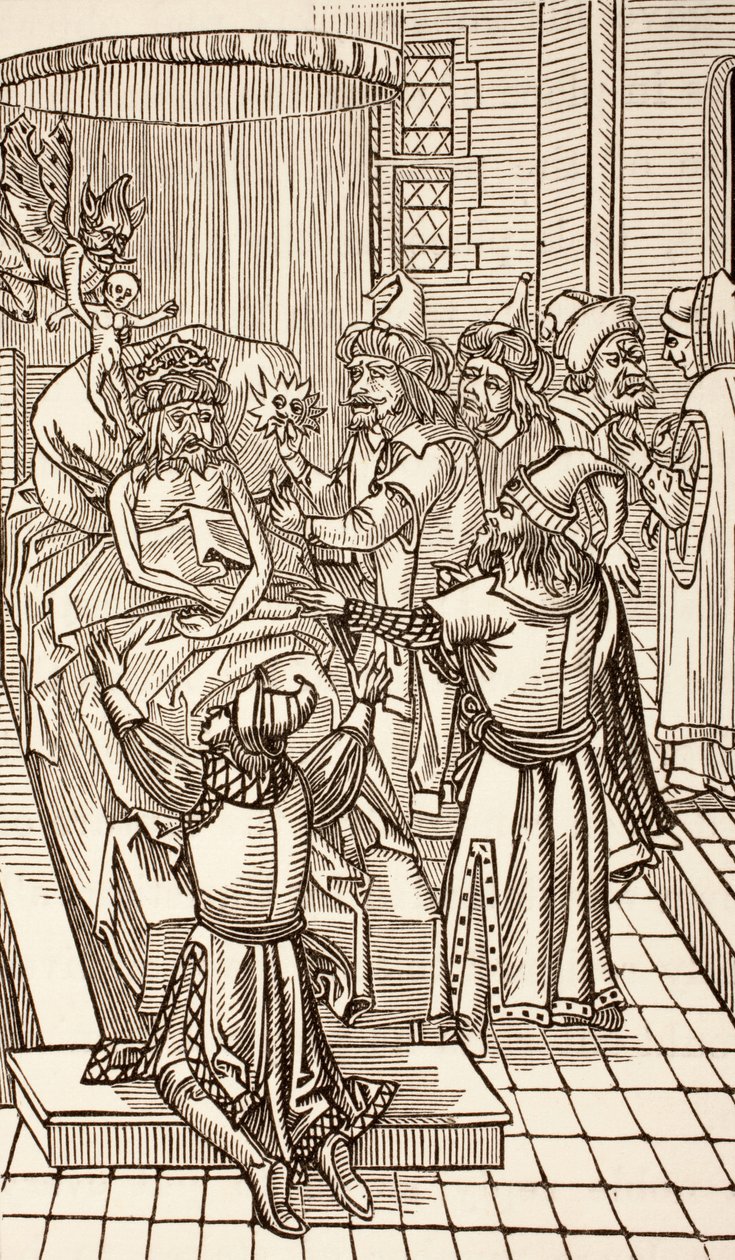Mehmed II, Sultán del Imperio Otomano, en su lecho de muerte, de 