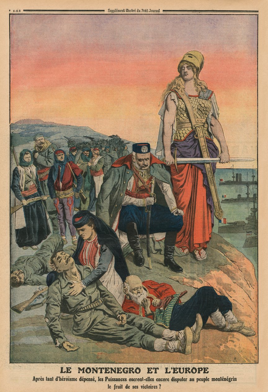 Montenegro y Europa, ilustración de la contraportada de 