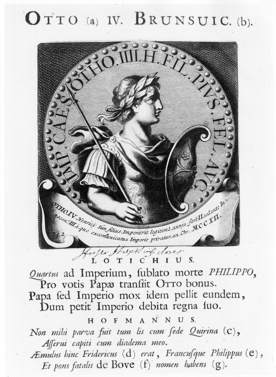 Otto IV (c.1175-1218) de Brunswick de French School