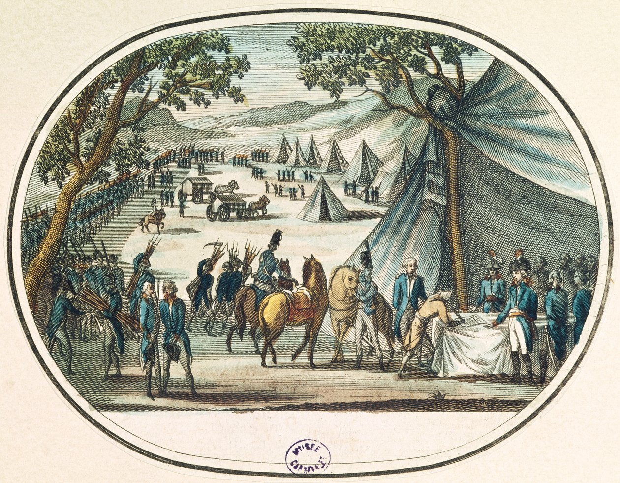 Pacificación de la Vendée por el General Hoche (1768-97) 20 de abril de 1795 de French School