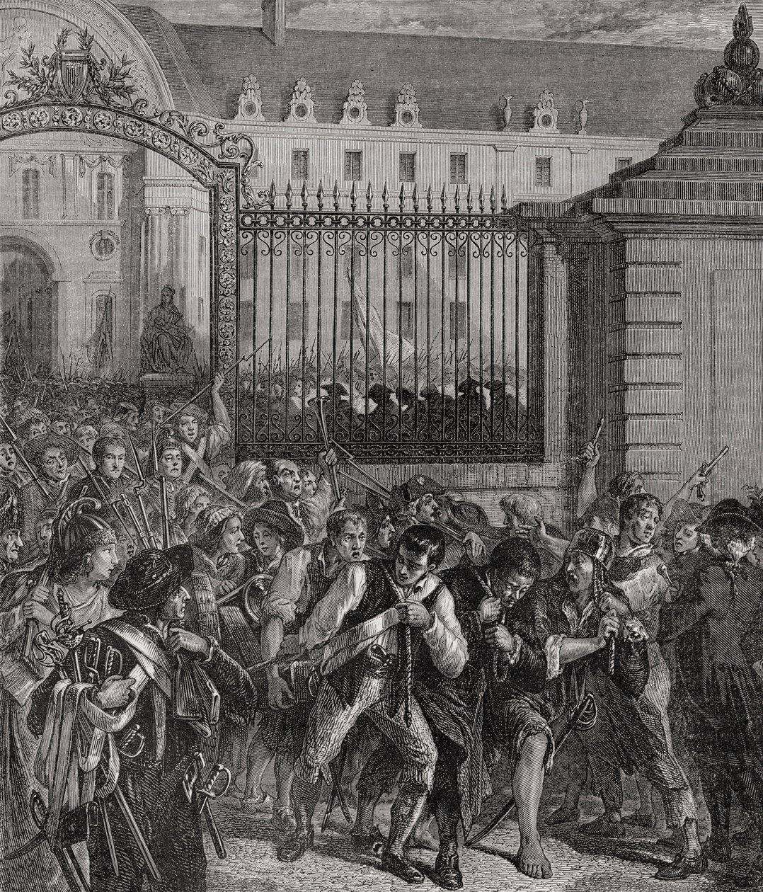 Saqueo de la Armería de los Inválidos, 14 de julio de 1789 de French School