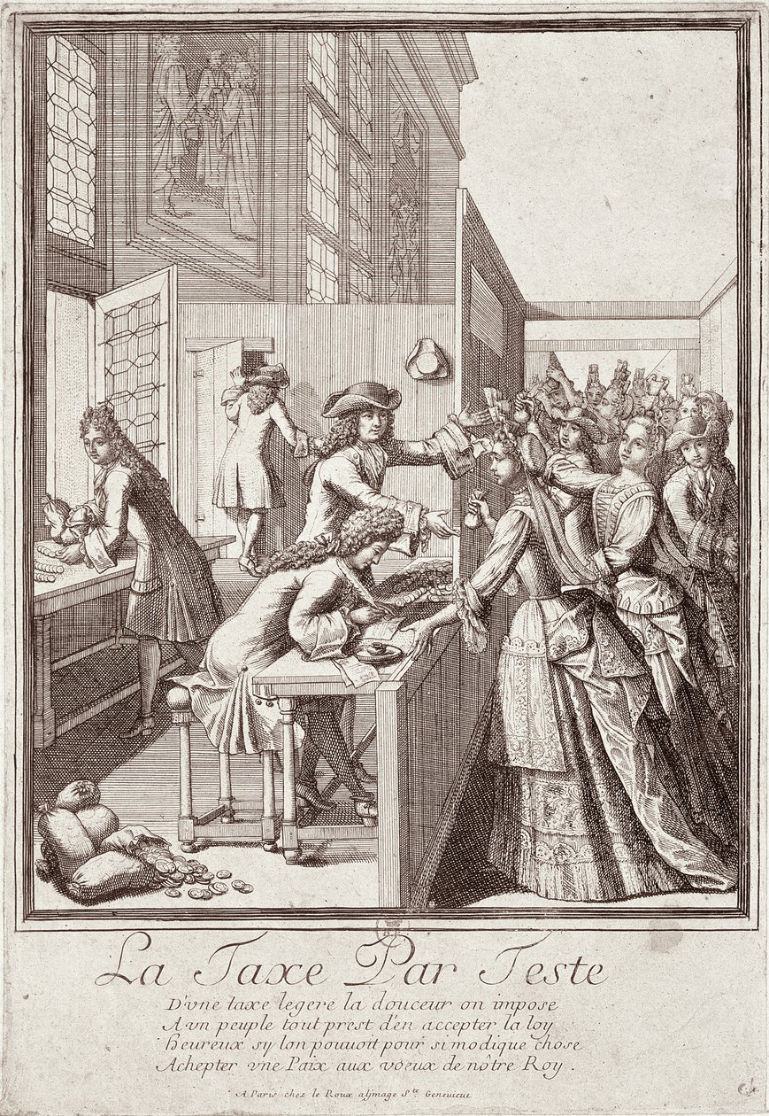Impuesto de capitación, 1709 de French School
