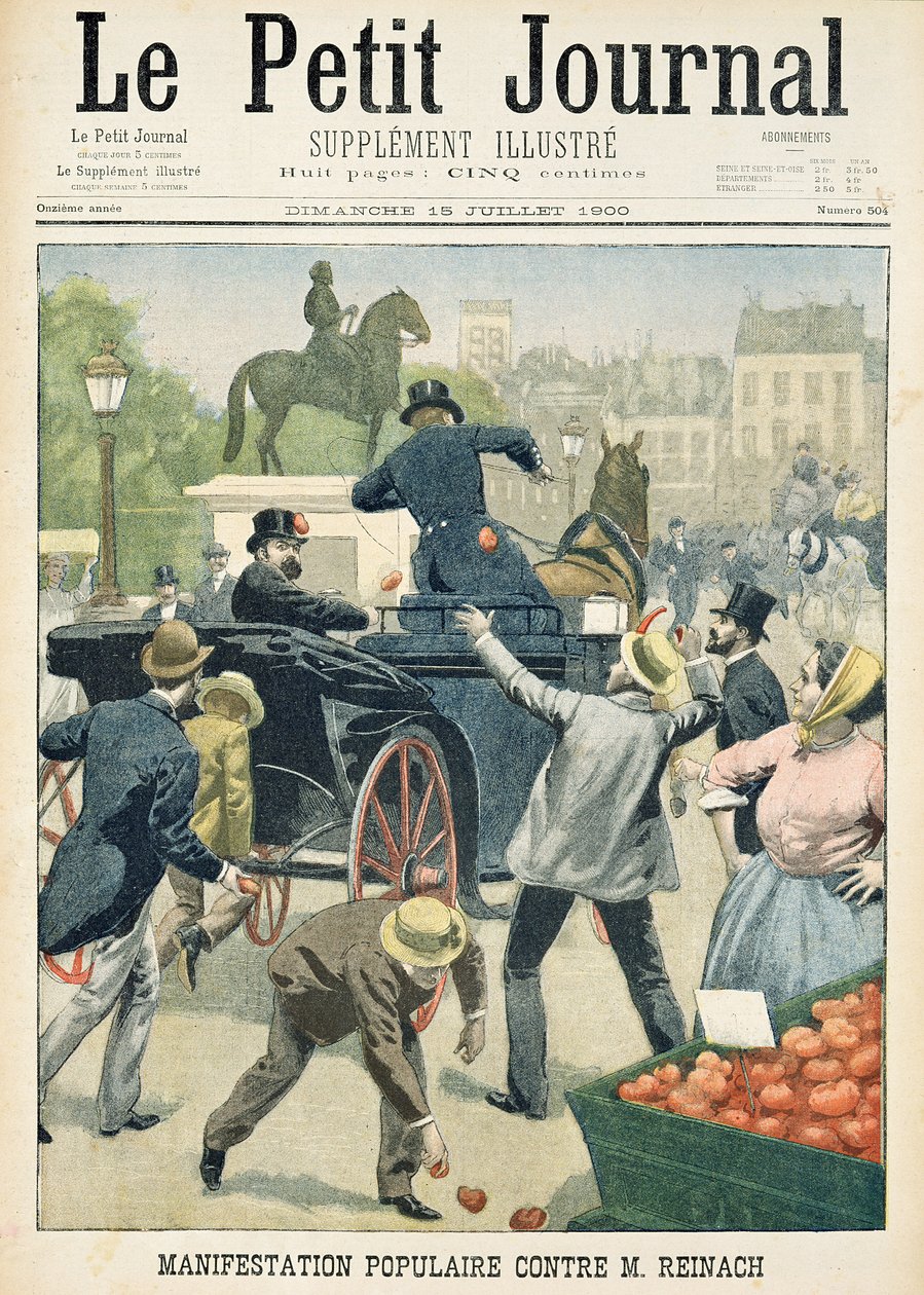 Protesta popular contra Joseph Reinach (1856-1921) de 