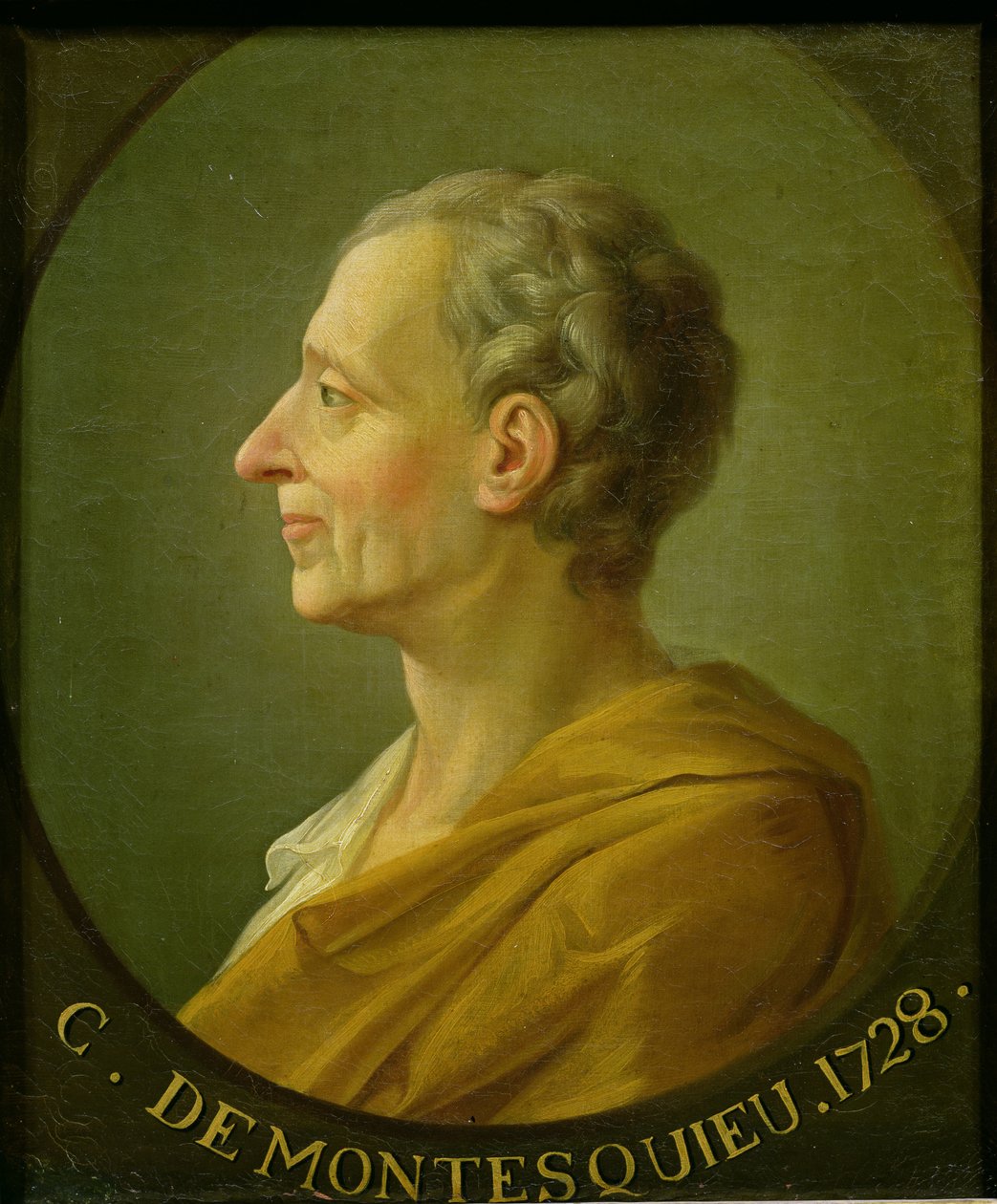 Retrato de Charles de Montesquieu, filósofo y jurista francés de French School