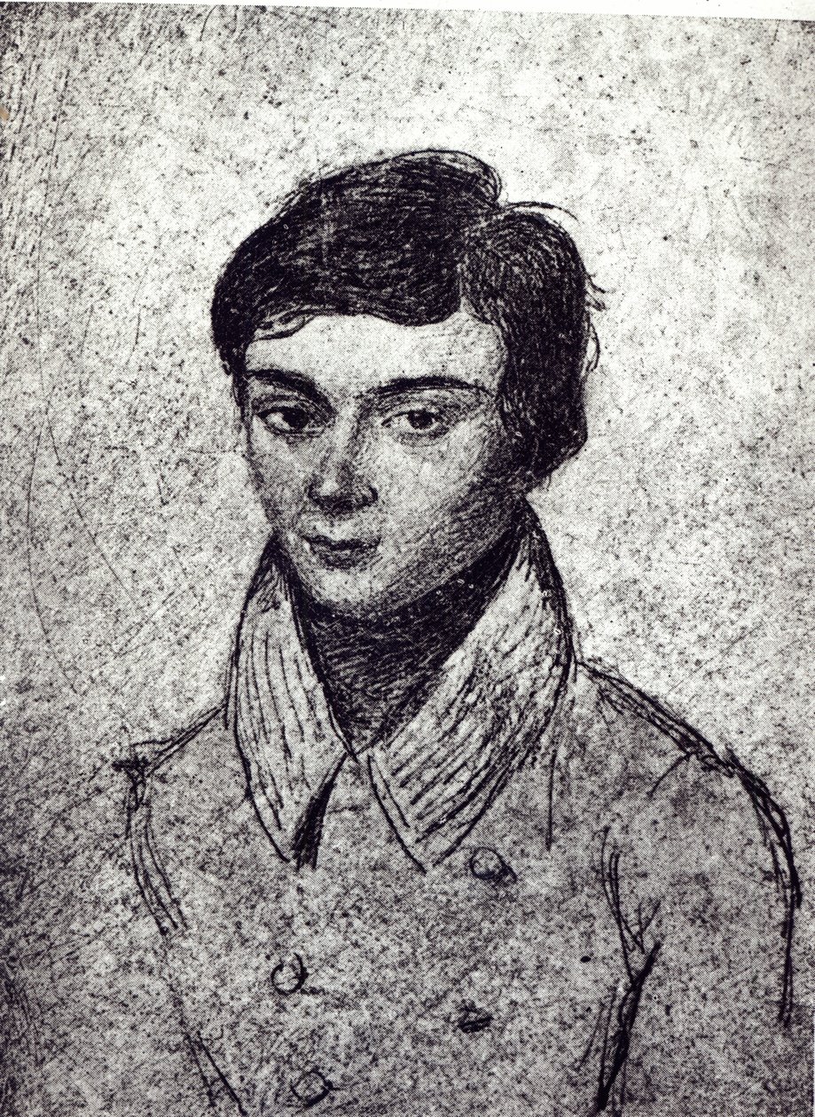 Retrato de Évariste Galois (1811-32) (heliograbado) de French School