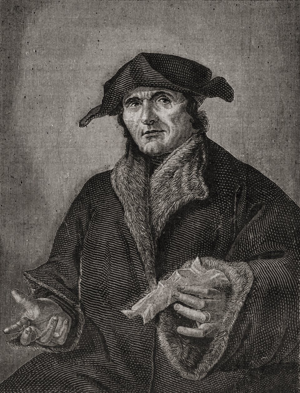 Retrato de John Calvin (1509-64) teólogo y reformador francés de French School