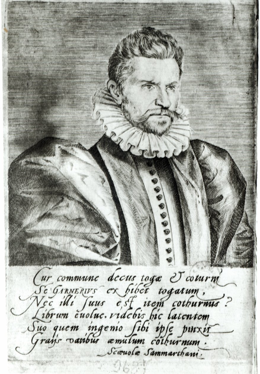 Retrato de Robert Garnier (1534-90) de French School