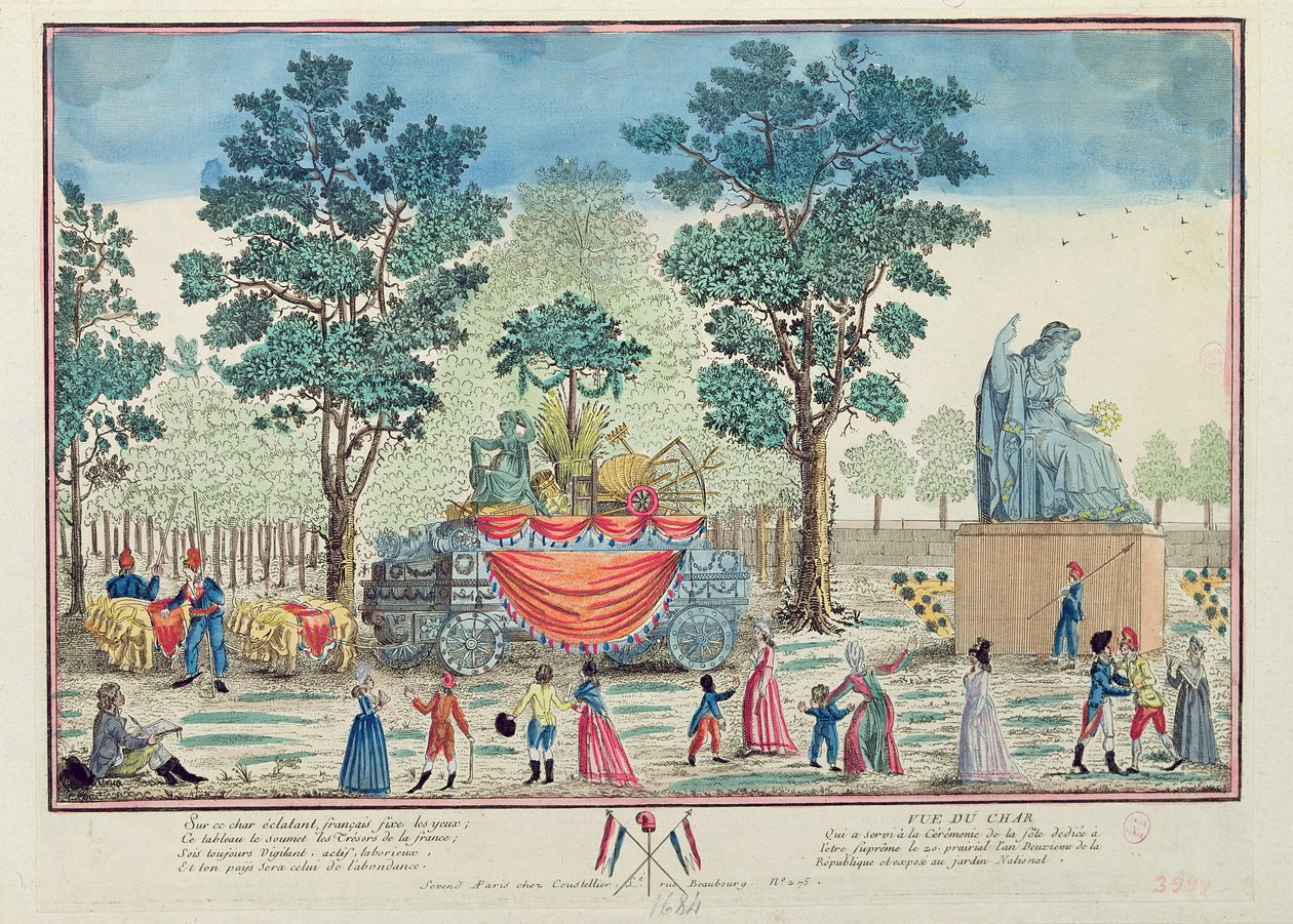 Procesión del carro de la agricultura después del 