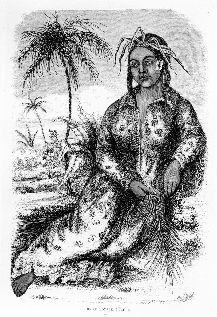 Reina Pomare IV de Tahití, ilustración de 