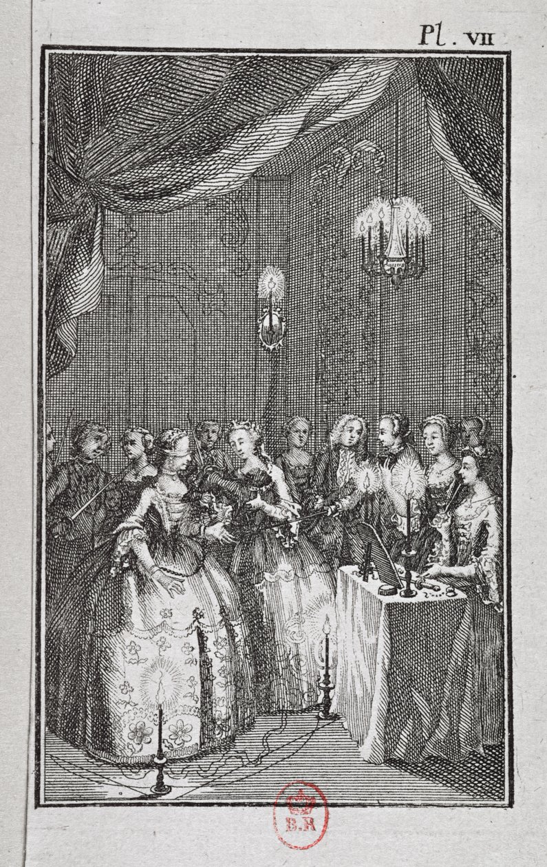 Recepción de damas en la Logia de los Mopses de French School