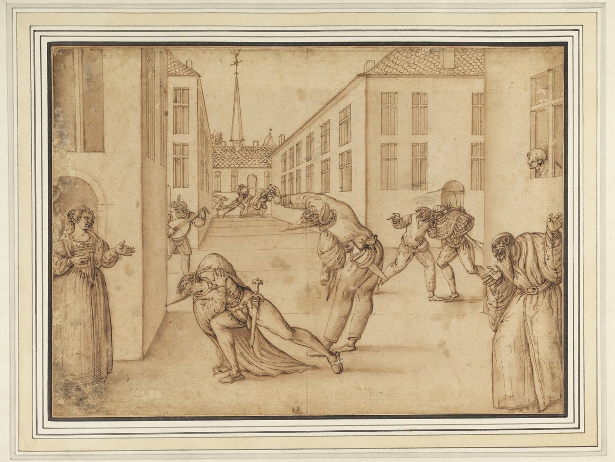 Escena de la Commedia dell