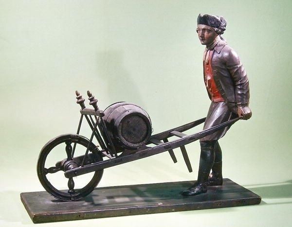 Letrero que representa a un vendedor de vinagre con su carretilla, 1757 de French School