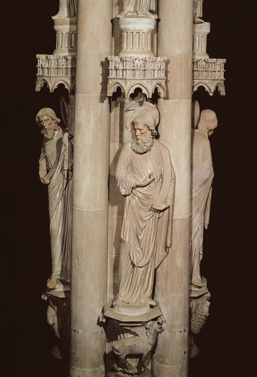 San Lucas el Evangelista, del Pilar del Ángel, después de 1280 de French School