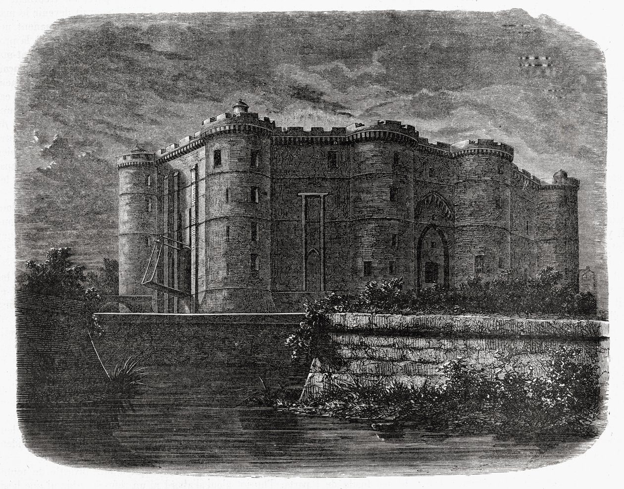 La Bastilla, París en el siglo XVIII de French School