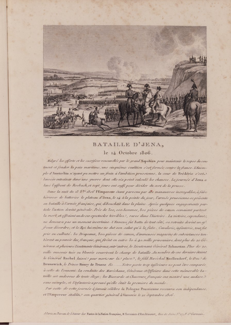 La batalla de Jena, 14 de octubre de 1806 de French School