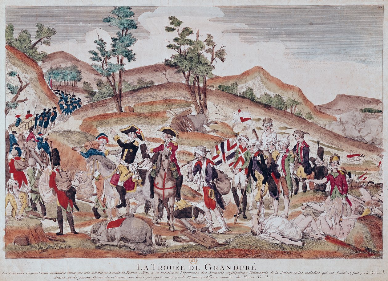 La brecha de Grandpré, octubre de 1792 de French School