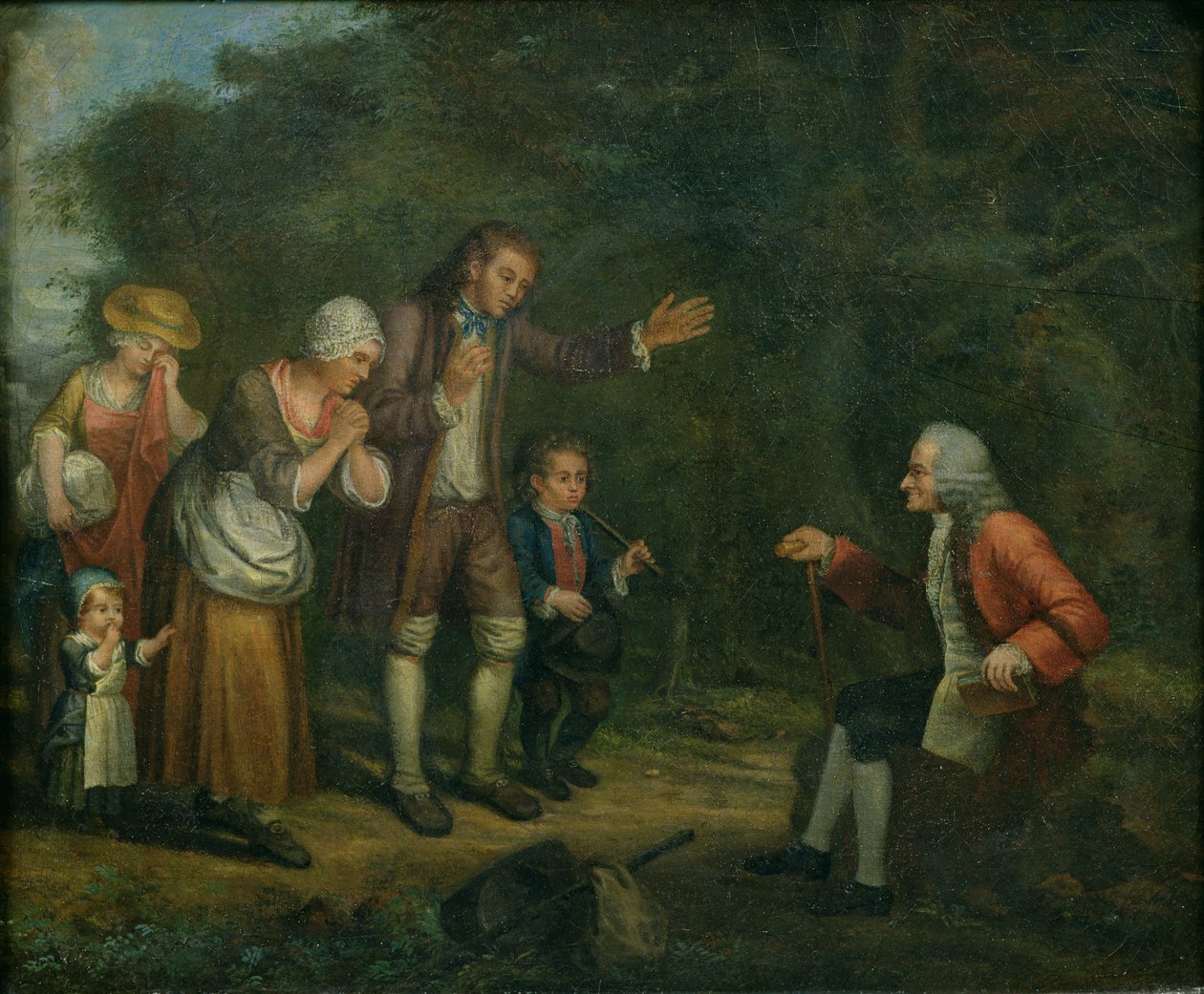 La familia Calas ante Voltaire en Ferney de French School