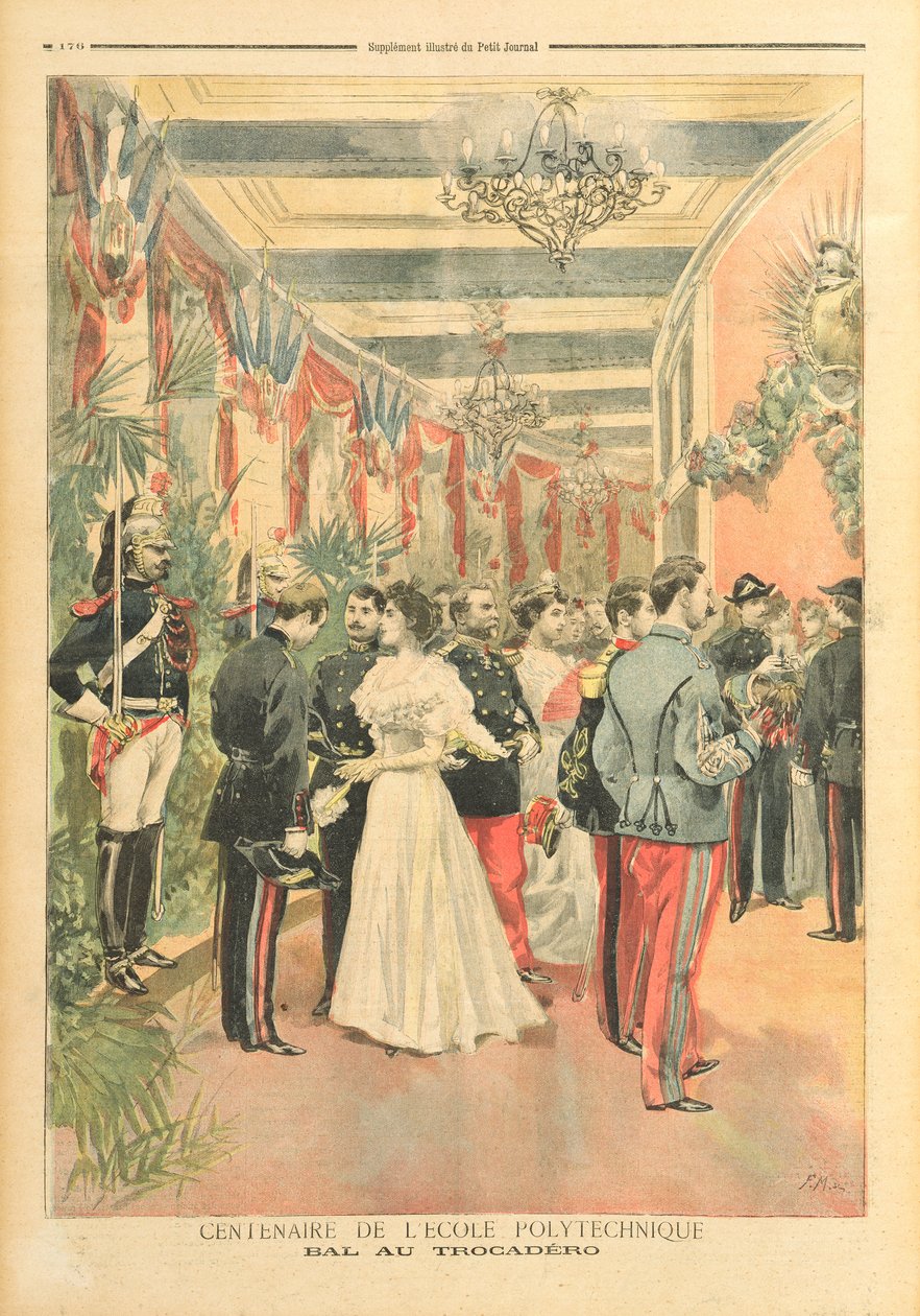 El centenario de la École Polytechnique: Un baile en el Trocadero, del suplemento ilustrado de 
