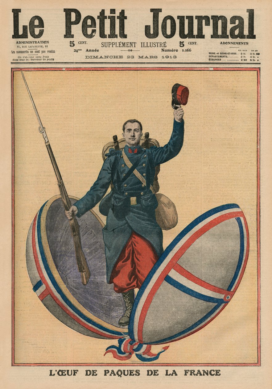 El Huevo de Pascua de Francia, ilustración de portada de 