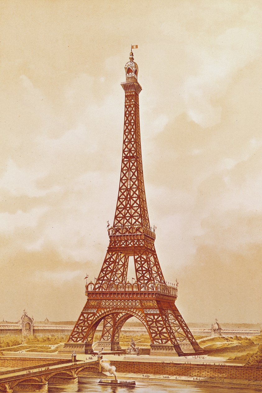 La Torre Eiffel, 1889 de French School